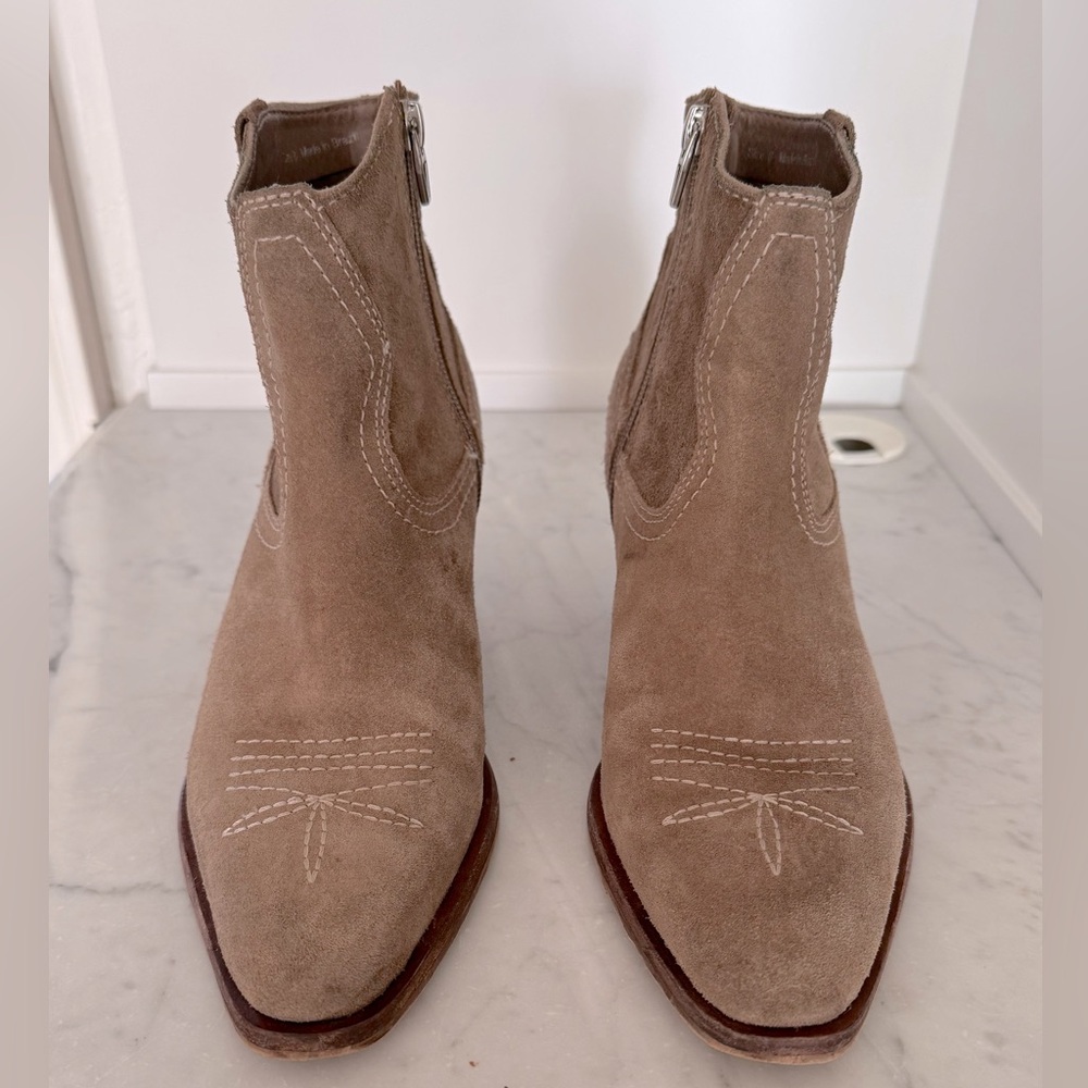 DOLCE VITA Silma Western Booties in Truffle Shade - Picture 7 of 15
